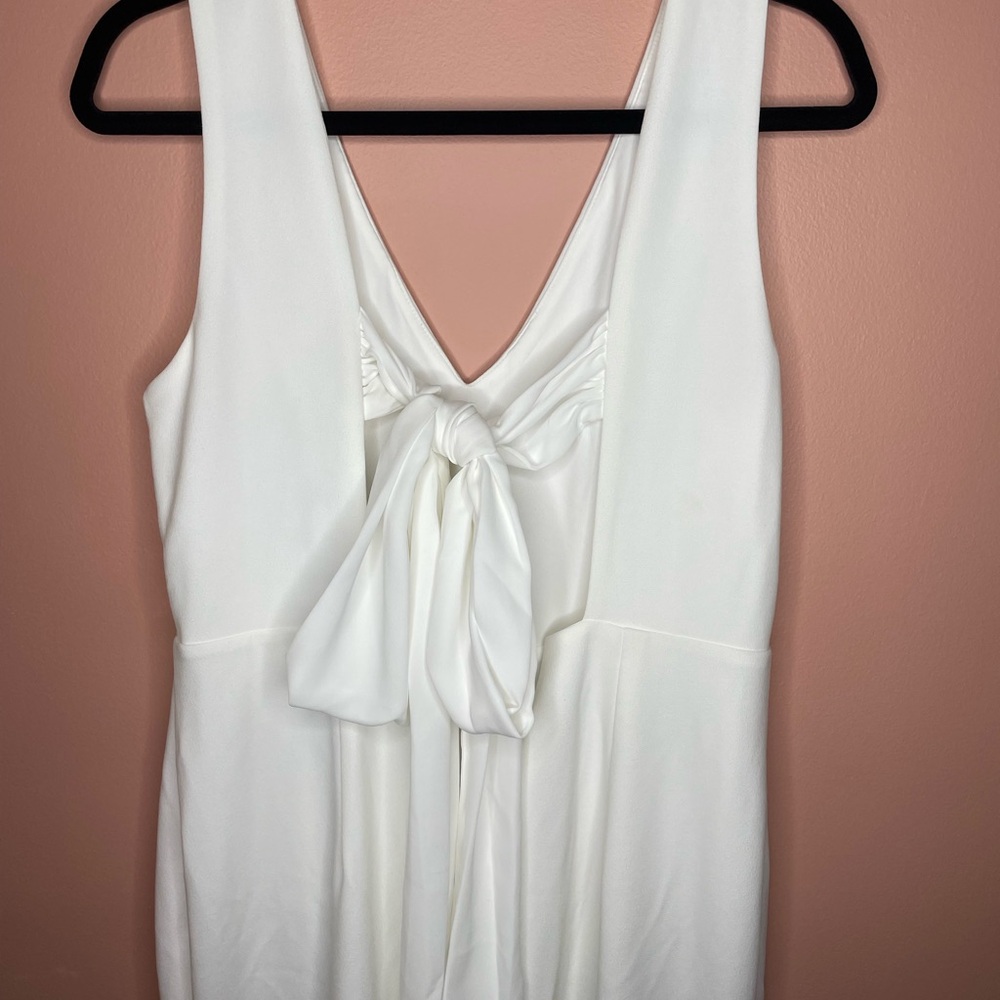 Lulu’s Elegant White Sleeveless Dress XL NWT
